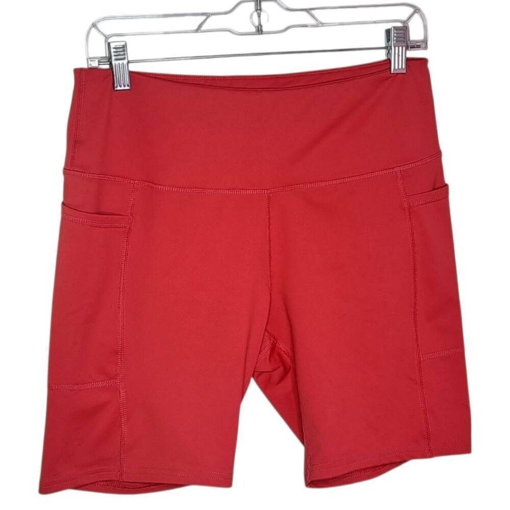 Apana Women's Biker Shorts Bright Coral size Large